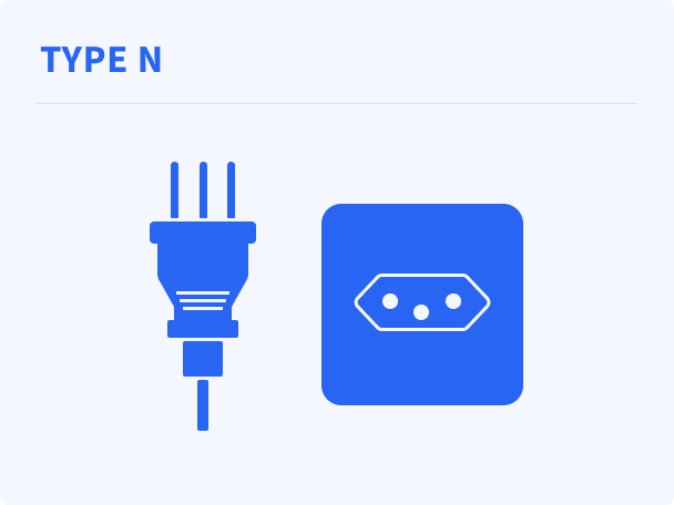 Spina e presa elettrica di tipo N in Brasile