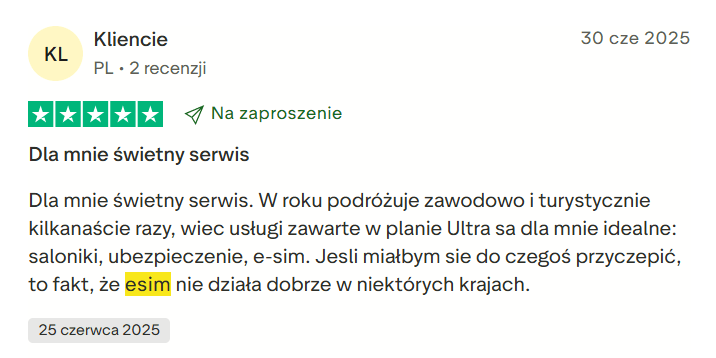 Recenzja eSIM Revolut – wygodne rozwiązanie dla podróżnych, choć ceny mogłyby być niższe