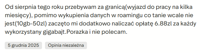 Opinia o roamingu T Mobile i dodatkowych oplatach za dane podczas dluzszego pobytu za granica