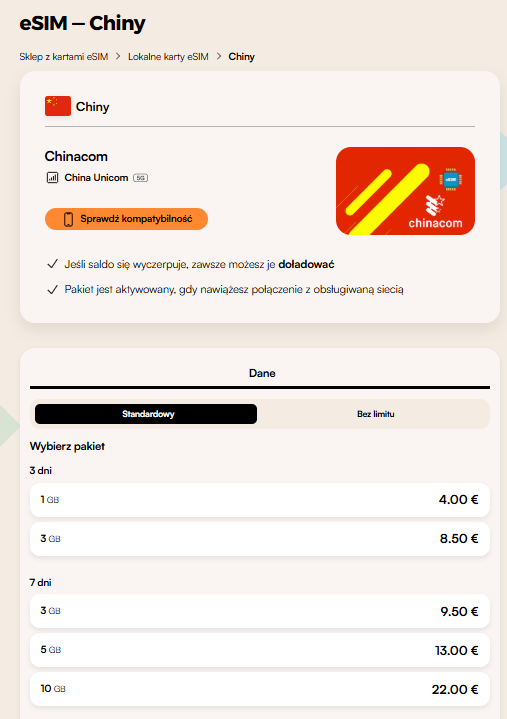 eSIM Chiny Airalo – elastyczne pakiety danych i niska cena