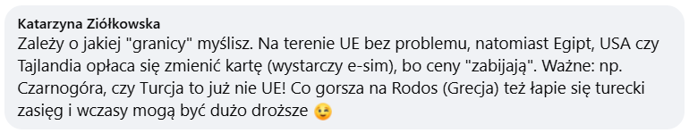 Opinia o roamingu Play w Egipcie USA Tajlandii oraz o ryzyku wysokich kosztów przez zasięg turecki