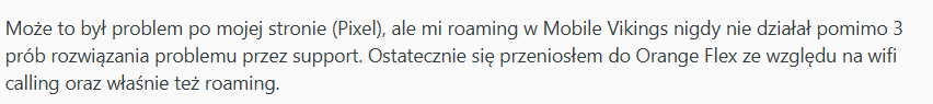 Opinia o roamingu Mobile Vikings