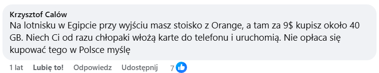 Opinia użytkownika o zakupie internetu mobilnego w Egipcie na lotnisku i lokalnej karcie SIM