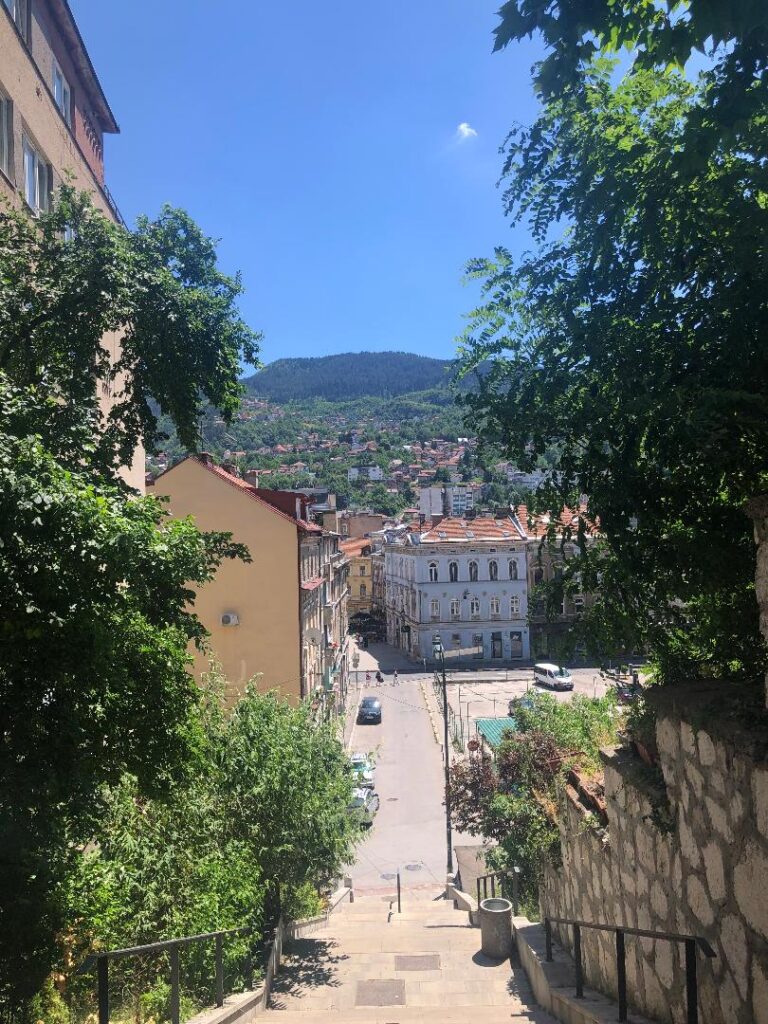 Widok na centrum Sarajewa