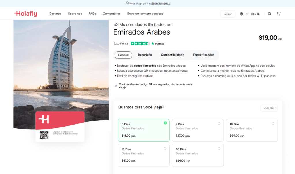 Alternativa ao Roaming em Dubai