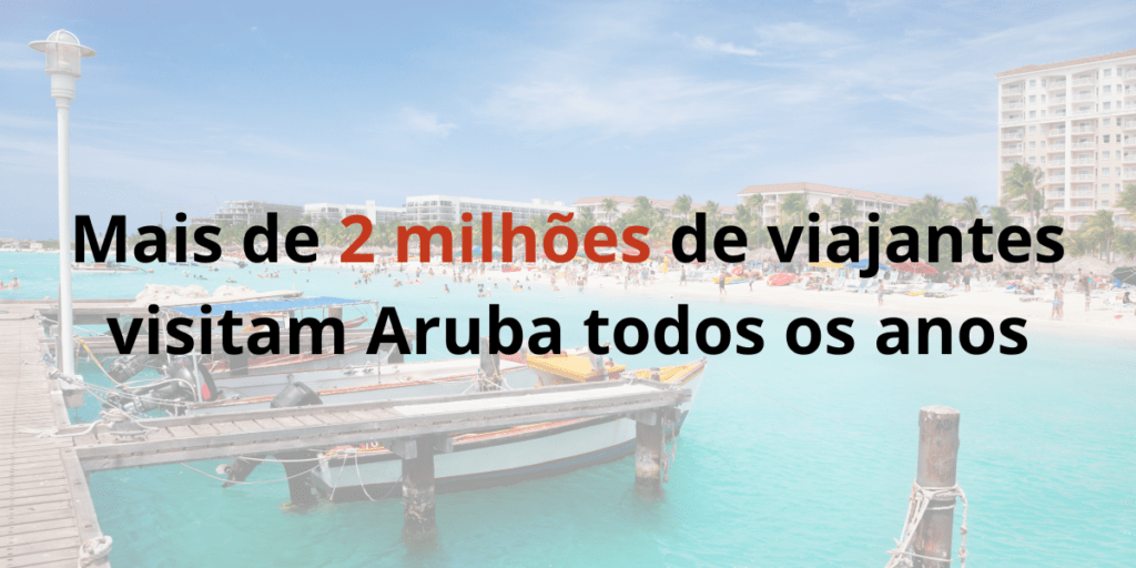 Mais de 2 milhões de viajantes visitam Aruba todos os anos