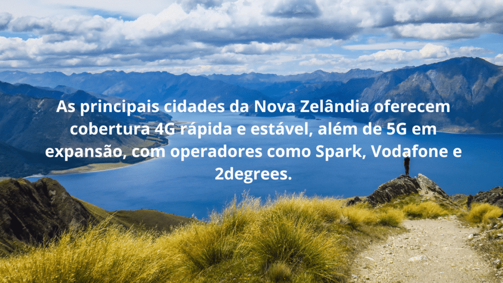 Cobertura 4G e 5G das principais operadoras na Nova Zelândia
