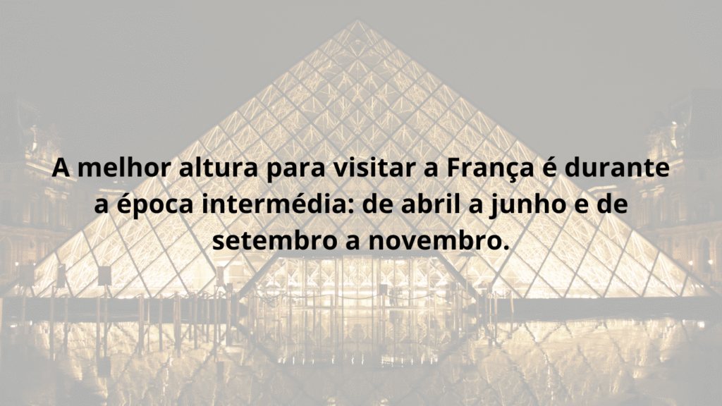 melhor altura para visitar a França – Louvre em Paris à noite
