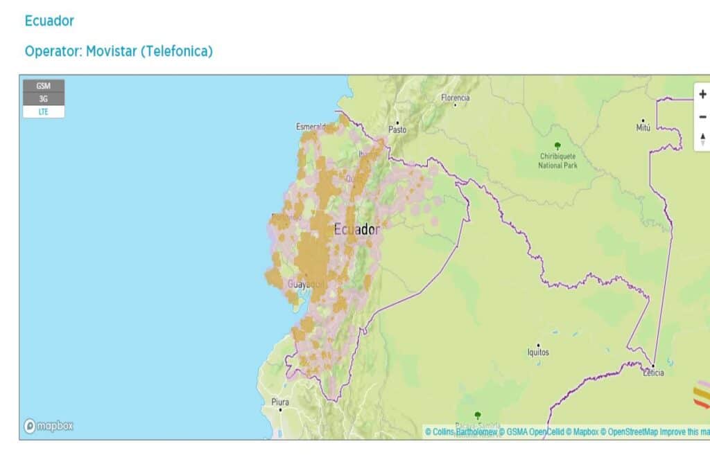 esim coverage map in the americas