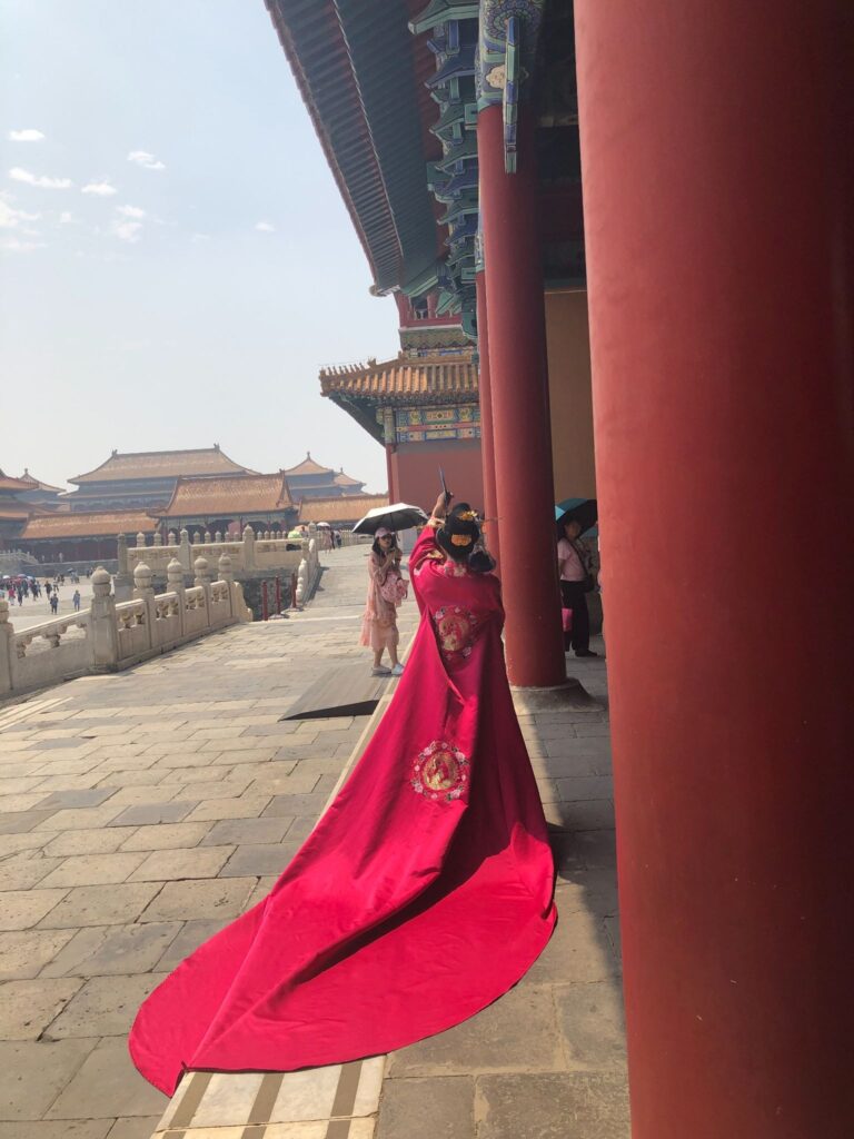 walking around in the forbidden city