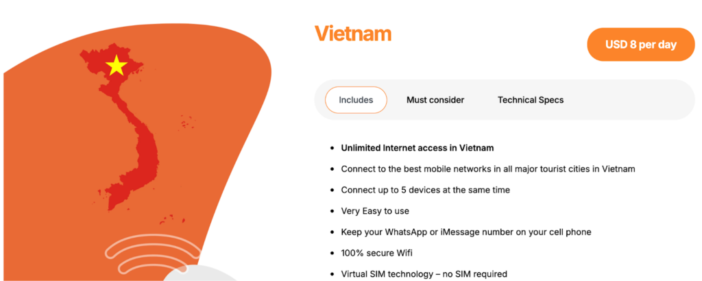 mio wifi, pocket wifi vietnam
