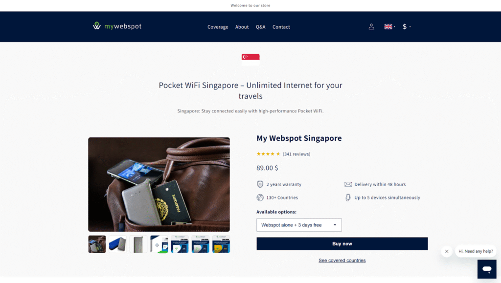 mywebspot, pocket wifi singapore