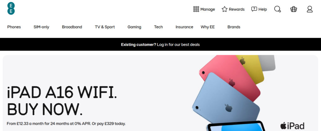 ee, best sim card london
