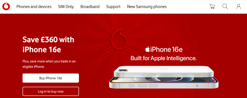 vodafone best sim card london