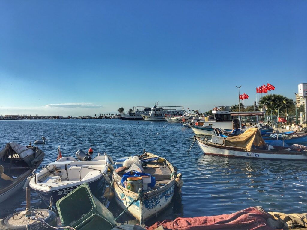 Views from a pier in Izmir