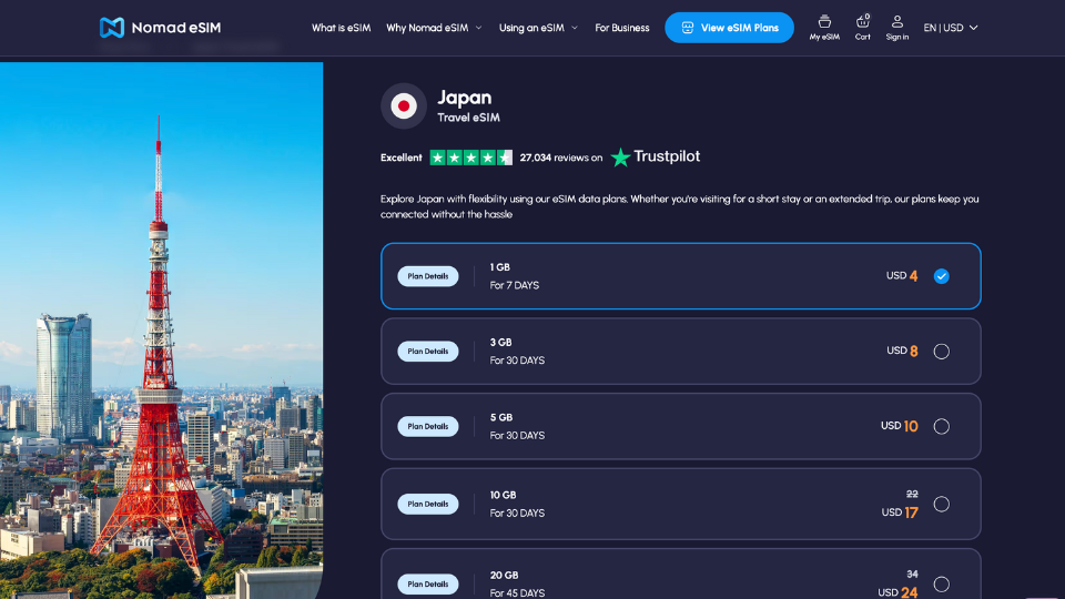nomad esim for narita airport