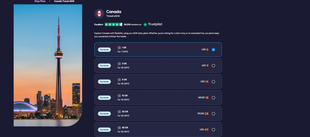 nomad esim as canada pocket wifi alternative