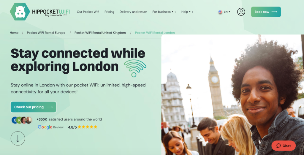 hippocket wifi, pocket wifi option at london airport