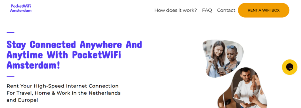 pocket wifi amsterdam at airport