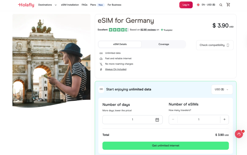 holafly esim, munich airport wifi alternative