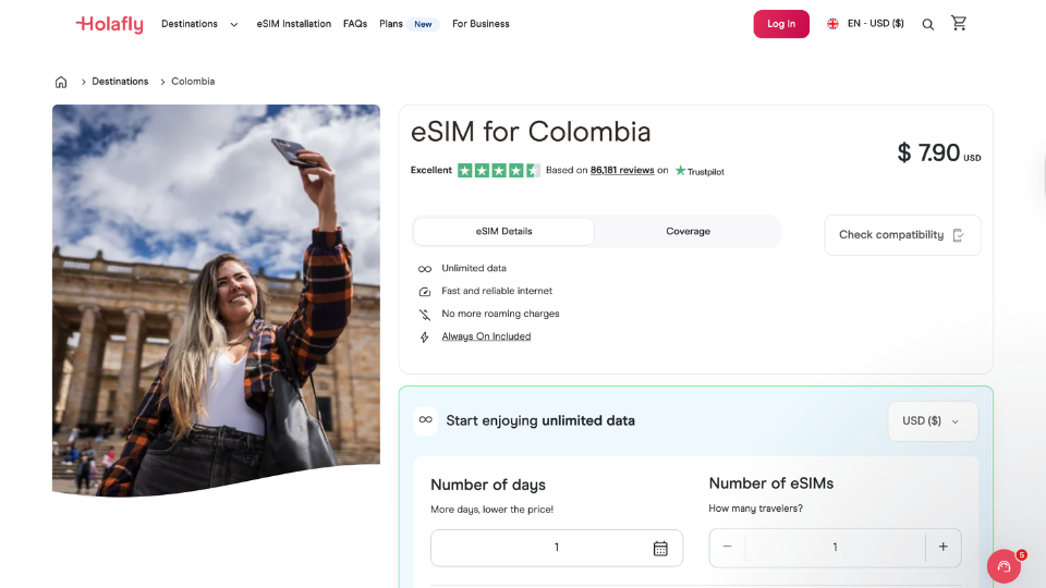 holafly esim, pocket wifi colombia alternative