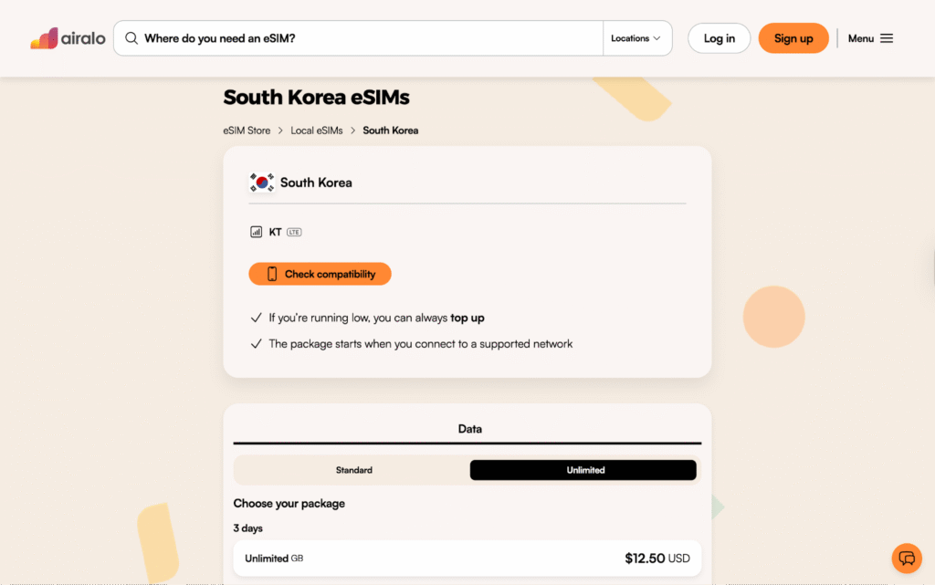 airalo esim as alternative to pocket wifi at incheon airport