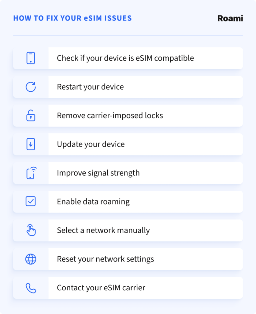 How to Fix Your eSIM When It Is Not Working