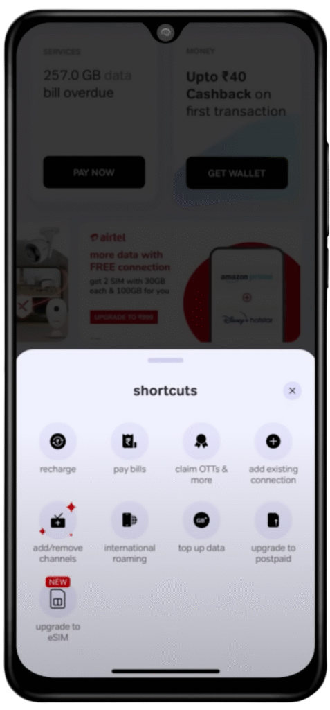 airtel thanks app features