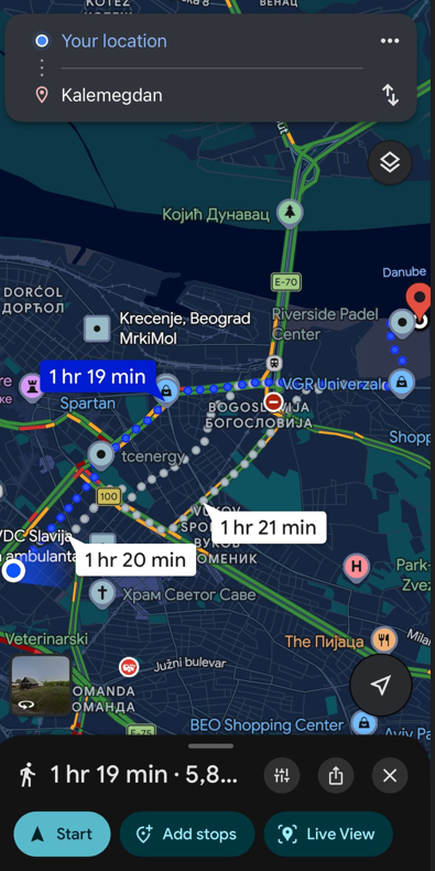 navigating through belgrade using airalo esim