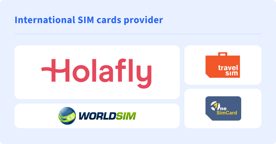 International SIM cards provider