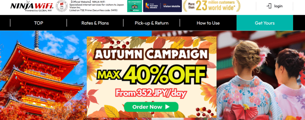 ninja wifi, pocket wifi in japan