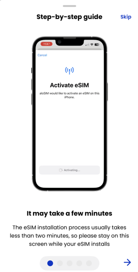 activated alosim esim 
