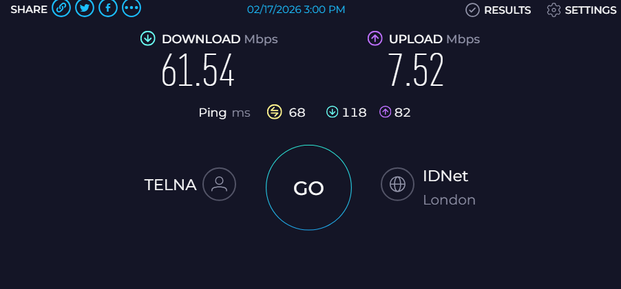 alosim esim ookla speed test