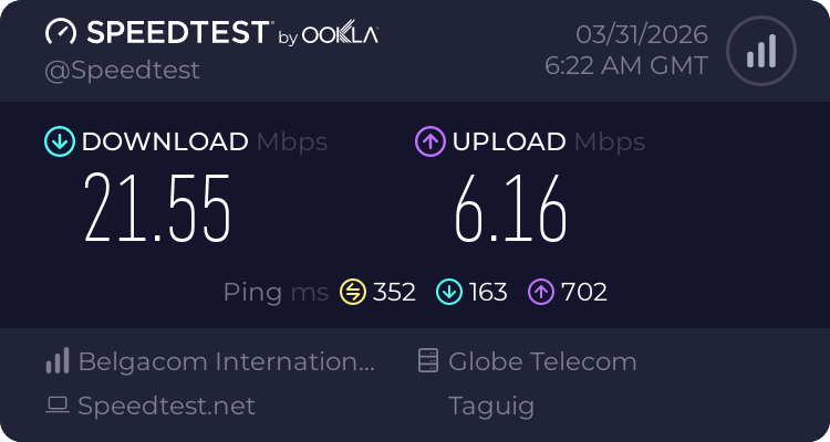 ookla speed test 2, breeze esim