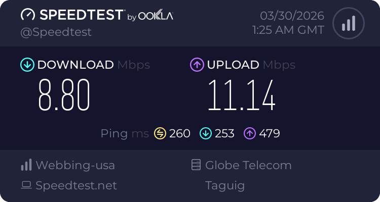 second ookla speed test for truely