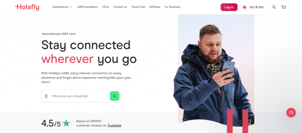 Tunisia esim providers: Holafly