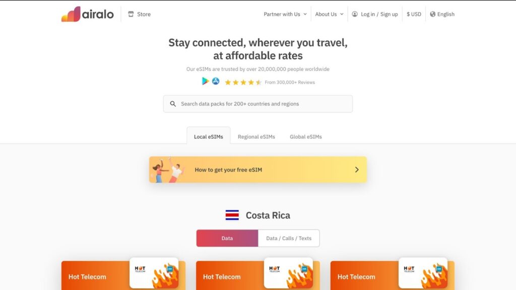 best costa rica esim, airalo