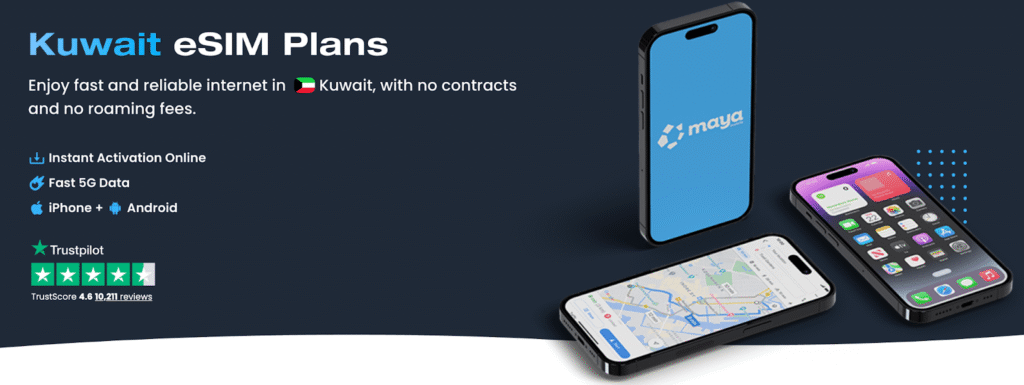 kuwait esim provider: maya