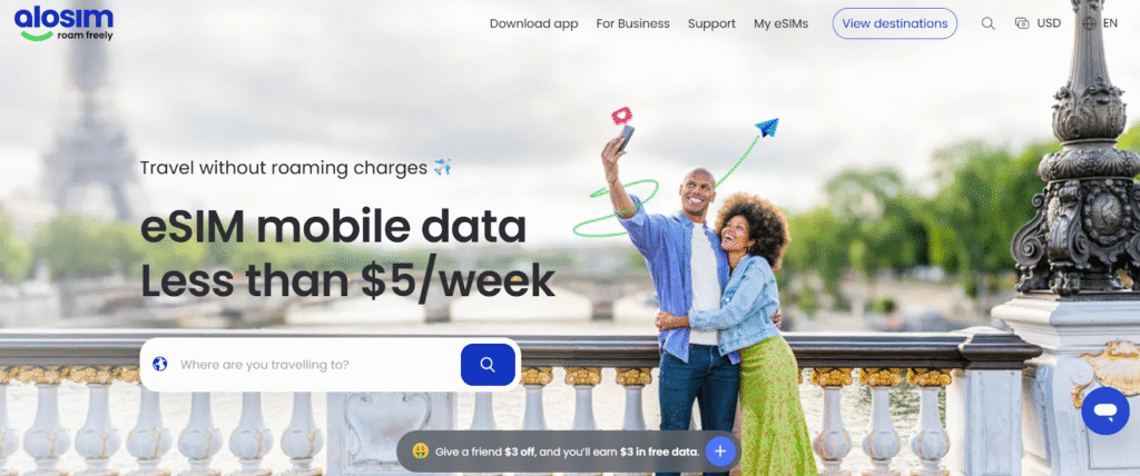 alosim homepage: aruba esim provider