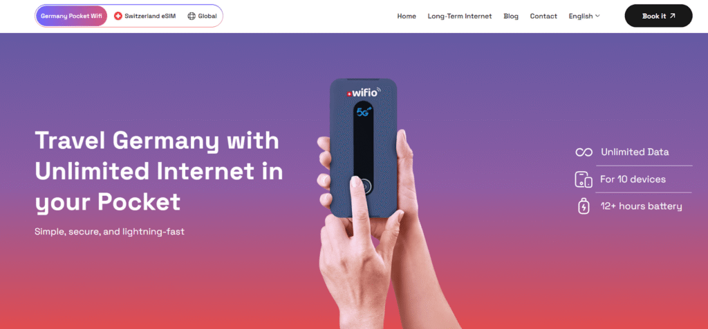 wifio homepage, germany pocket wifi provider