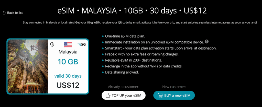ubigi esim, malaysia sim card alternative