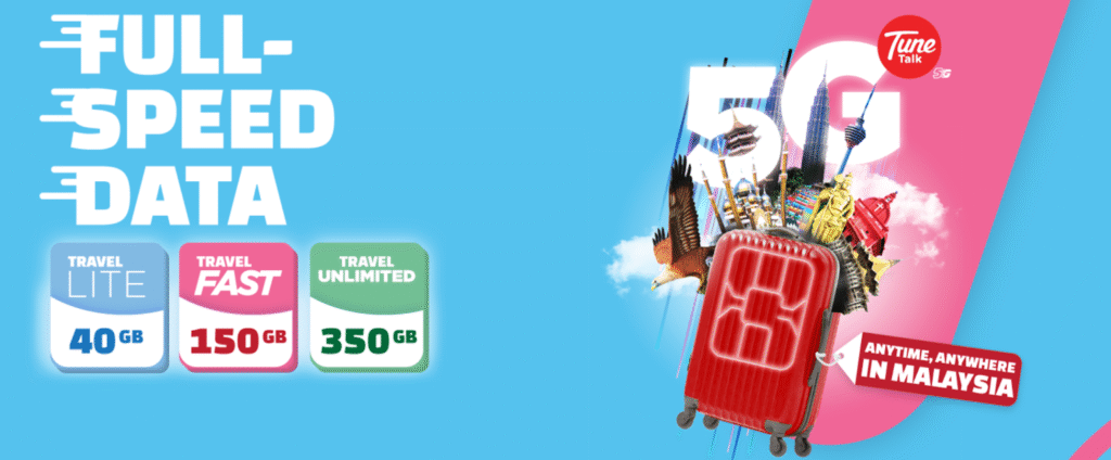 Malaysia sim card provider homepage: tune talk