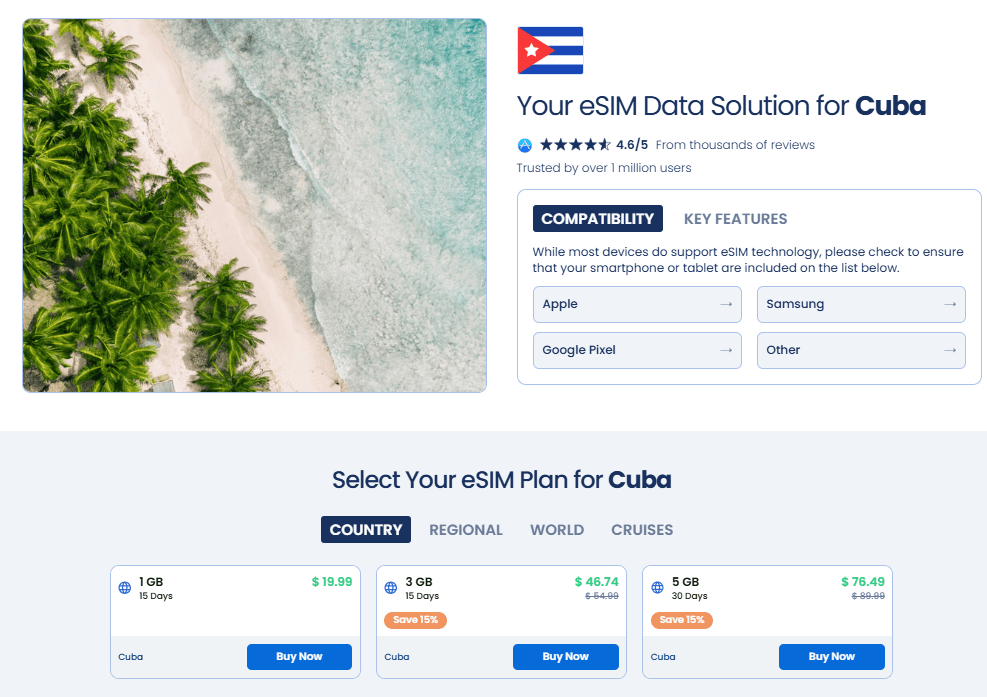 gosim, sim card for cuba
