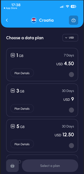 nomad esim for croatia