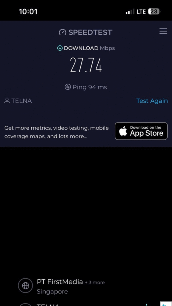 jetpac esim rewrite ookla test