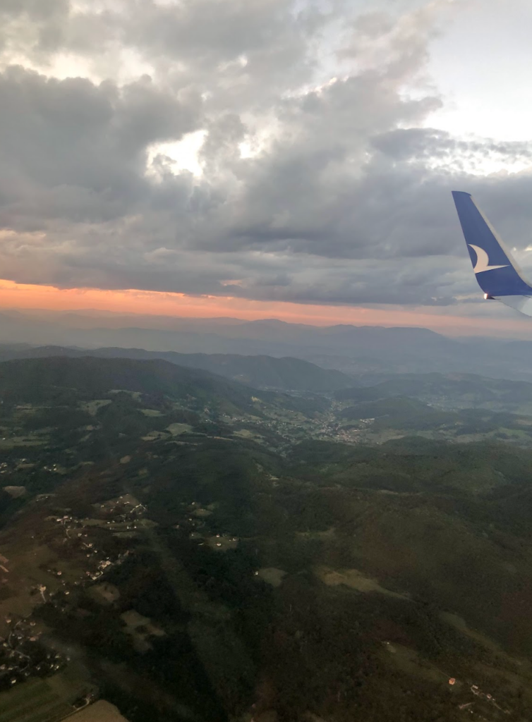 Landing in Sarajevo