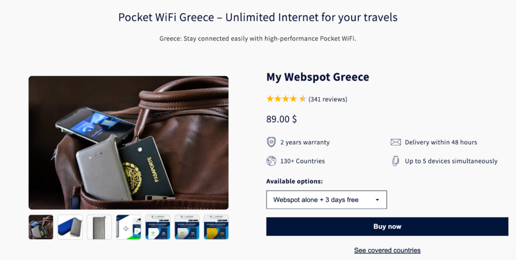 mywebspot, pocket wifi greece