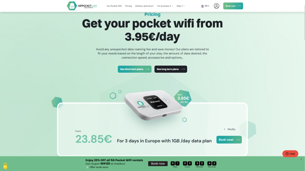 hippocket wifi, england pocket wifi option