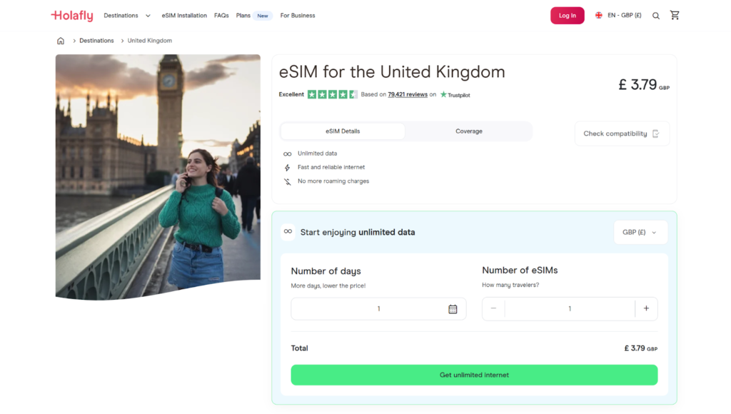 holafly esim, alternative to england pocket wifi