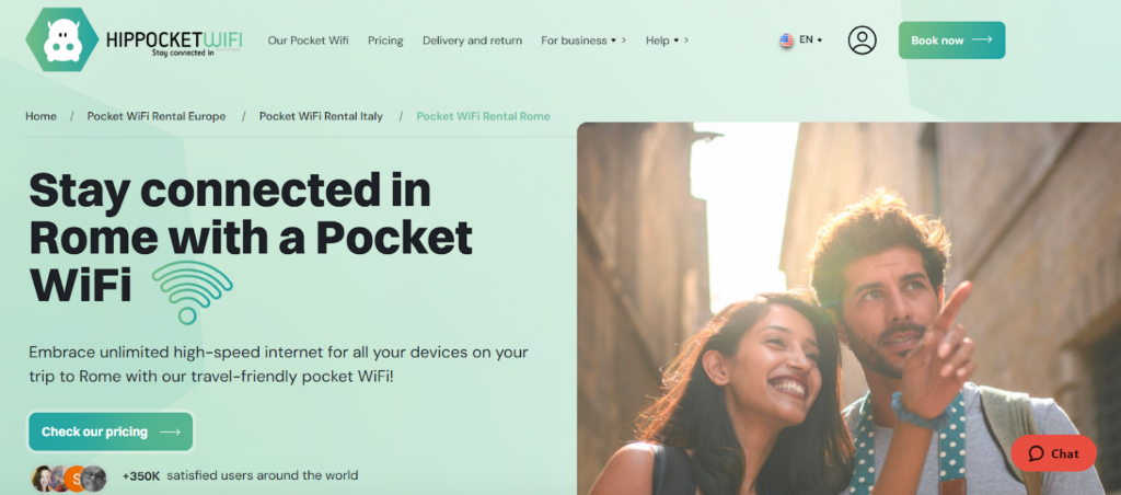 hippocket wifi, pocket wifi rome